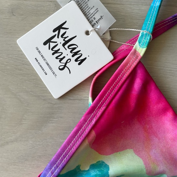 NWT Kulani Kinis tie dye Sundowner Bikini Top - Picture 3 of 5